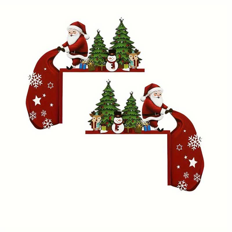 Santa Christmas Tree Door Corner Decoration - image 5