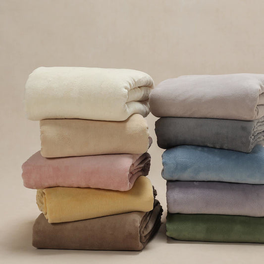 Ownkoti Solid Color Warm Fluffy Coverlet - image 1