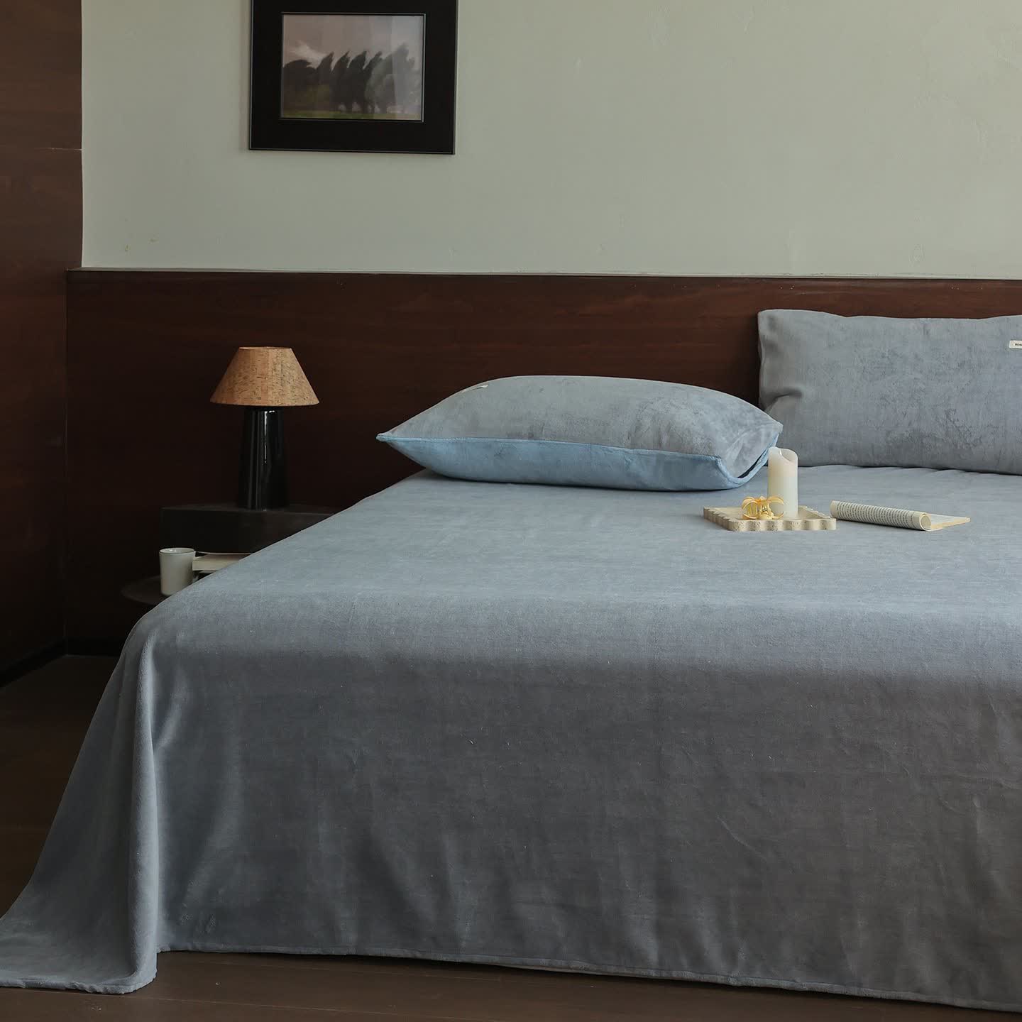 Ownkoti Solid Color Warm Fluffy Coverlet - image 8