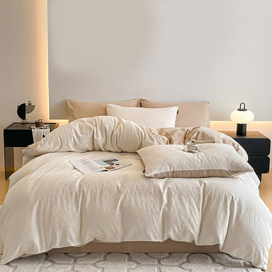 Luxury Pure Cotton Bedding Set (4PCS)  - A - Bedding Set(4PCS) - King - image 0