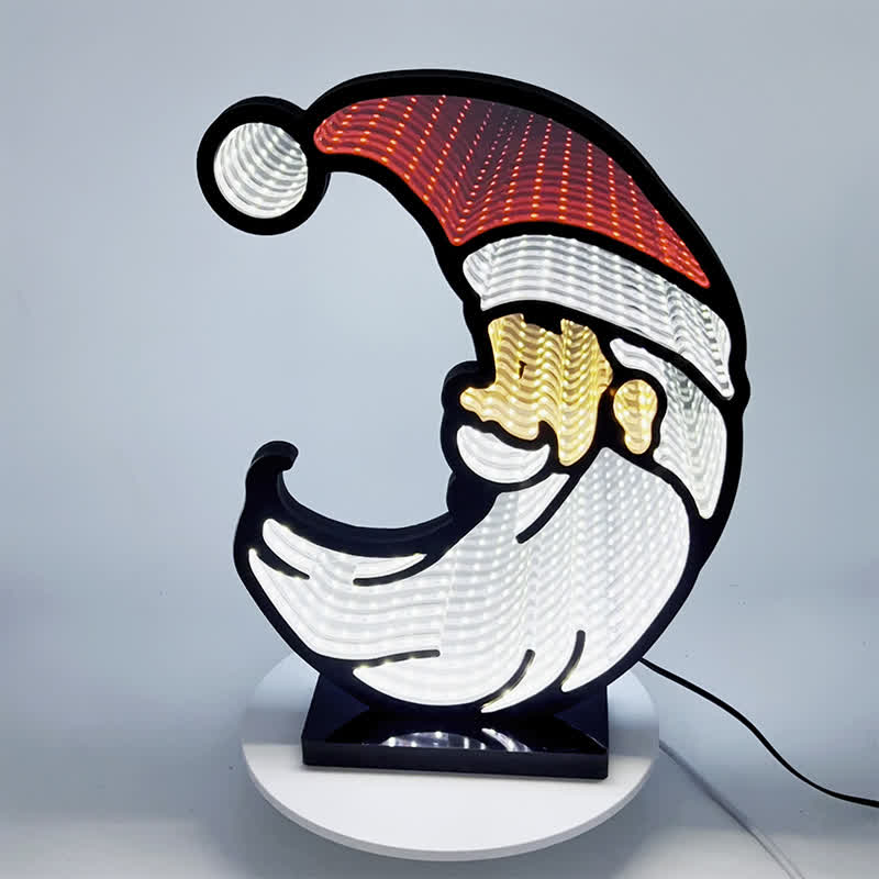 Ownkoti 3D Christmas Santa Infinity Lights - image 3