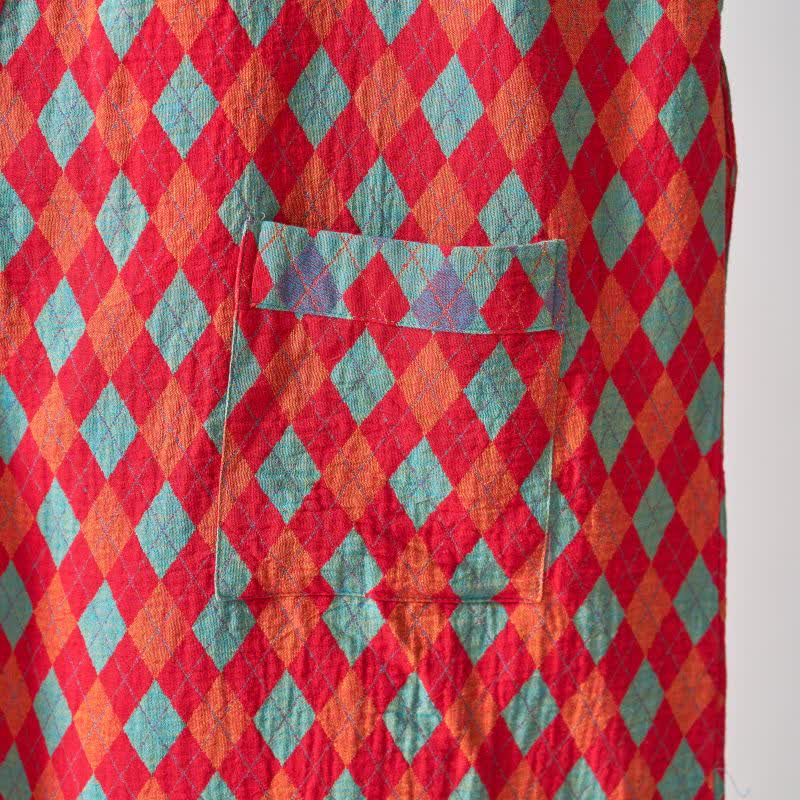 Ownkoti Classic Diamond Cotton Gauze Kimono Robe - image 7