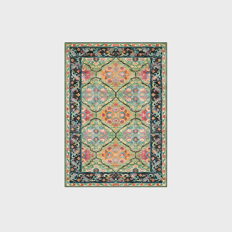 Ownkoti Vibrant Vintage Bohemian Green Area Rug - image 2