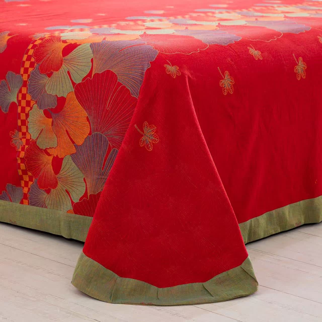 Ownkoti Ginkgo Leaf Pure Cotton Gauze Bedding(4PCS) - image 5