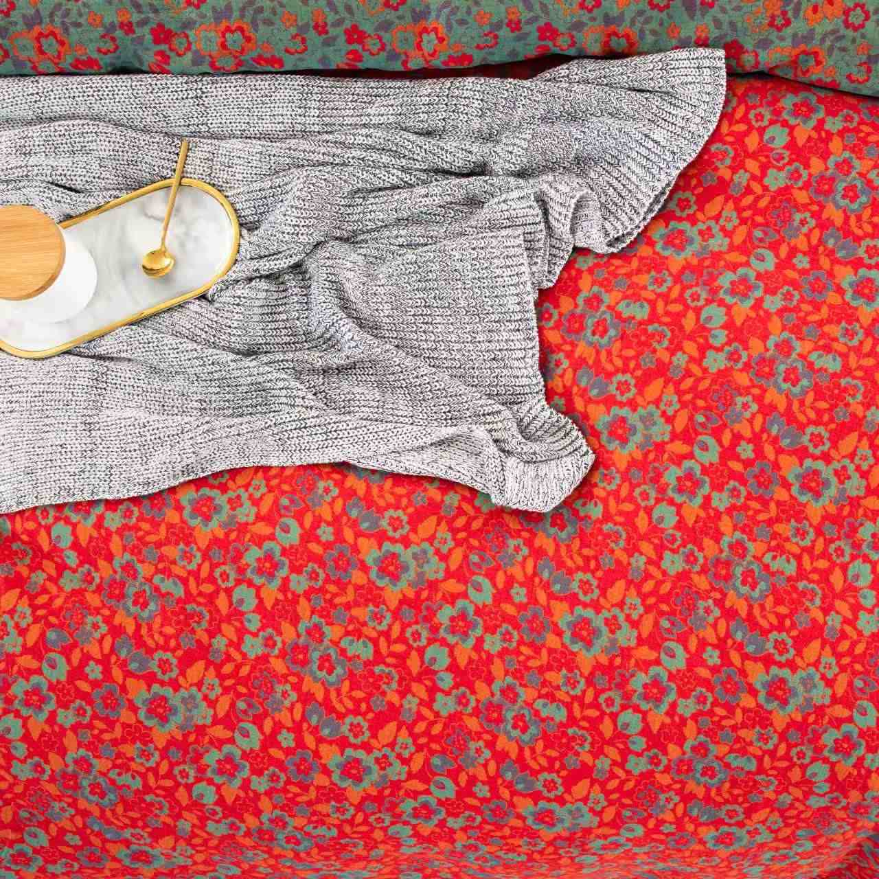 Ownkoti Floral Blossom Pure Cotton Gauze Bedding(4PCS) - image 5