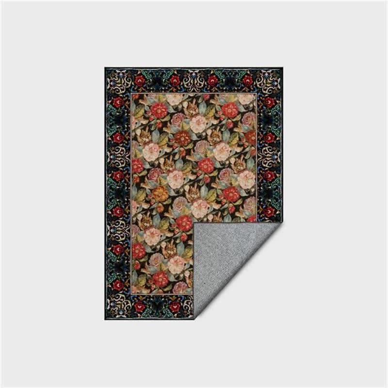 Ownkoti Dark Floral Indoor Outdoor Area Rug - image 4