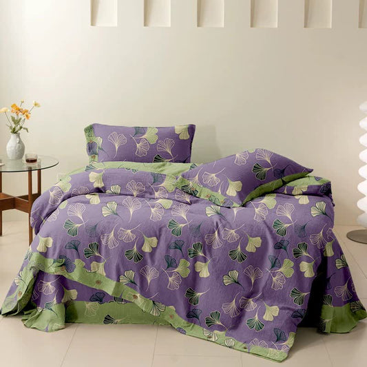 Ownkoti Ginkgo Cotton Reversible Bedding Set(4PCS) - image 1