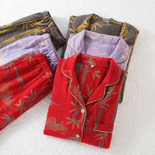 Ownkoti Matching Cotton Gauze Bamboo Couple Loungewear - image 1