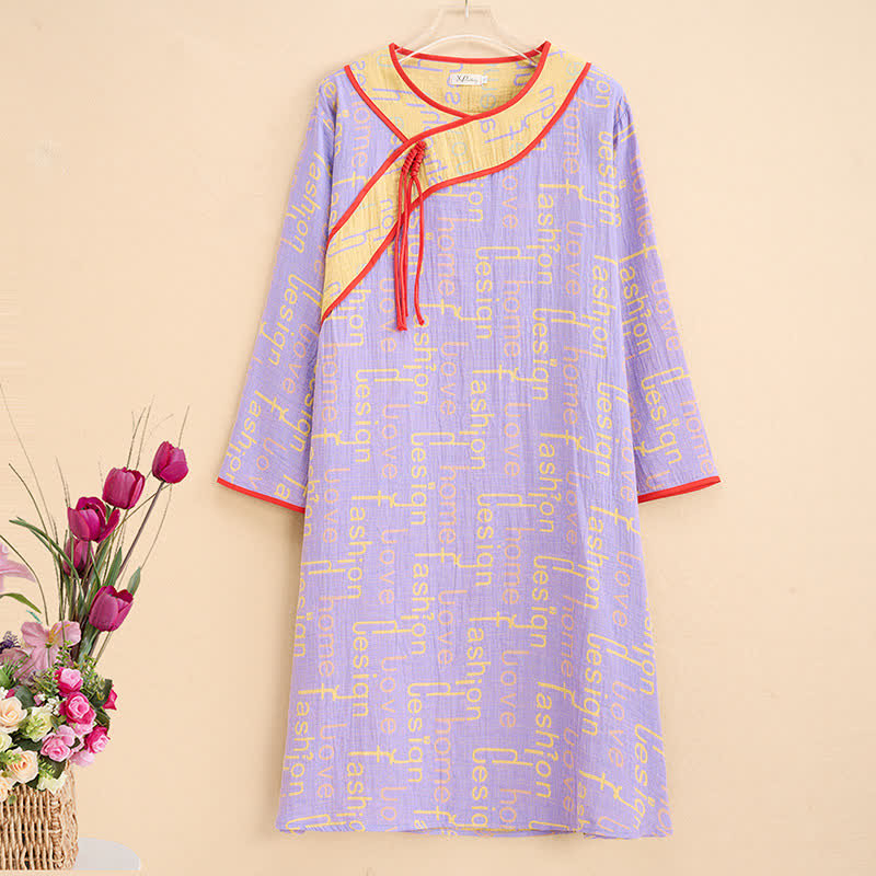 Ownkoti Plus Size Vintage Cotton Nightdress - 5XL - image 0