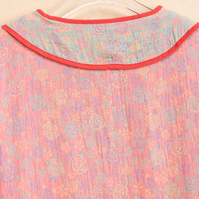 Ownkoti Plus Size Rose Cotton Gauze Nightdress - image 6