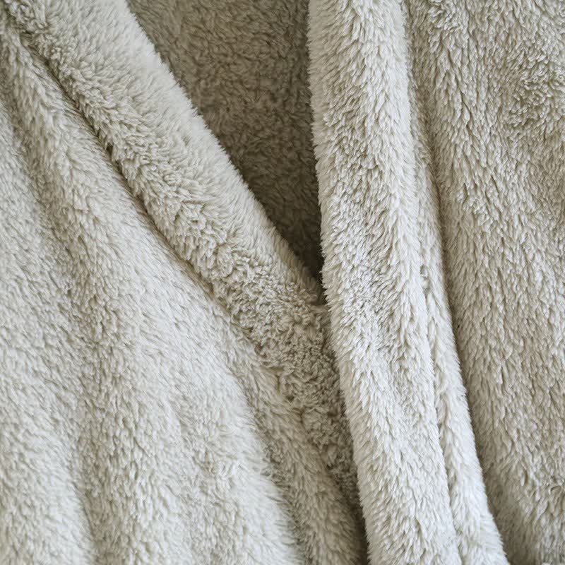 Ownkoti Matching Couple Plush Solid Robe - image 9