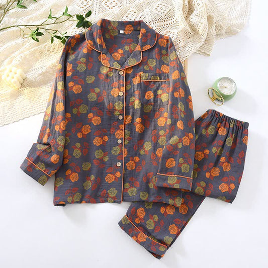 Ownkoti Wild Rose Cotton Gauze Pajama Set - XXL - image 0