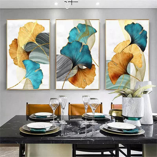 Ownkoti Luxurious Ginkgo Leaf Decorative Painting - image 1