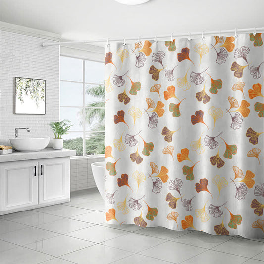 Elegant Ginkgo Leaf Shower Curtain - image 1