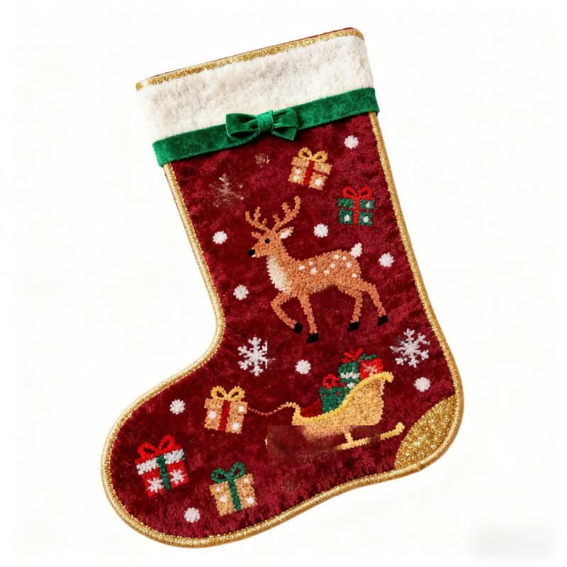 Christmas Inspired Stocking-Shaped Rug - image 4