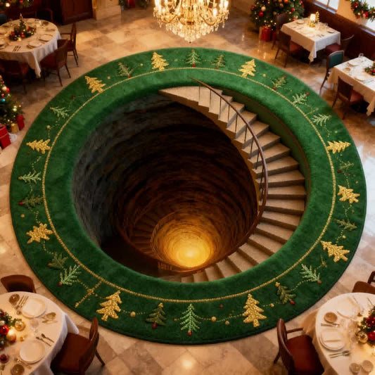 Christmas 3D Staircase Illusion Rug - image 1