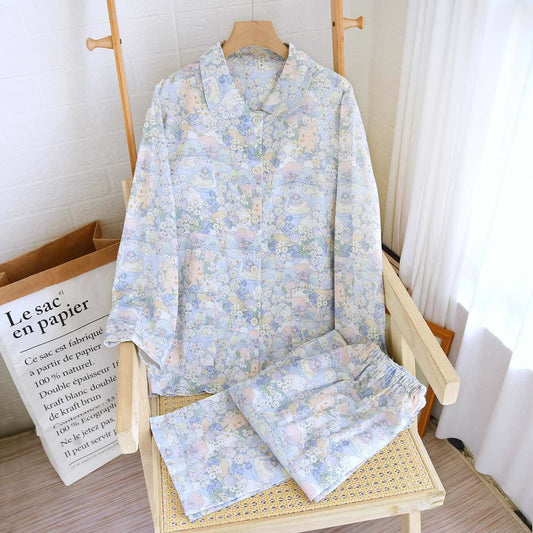 Swan Garden Brushed Cotton Loungewear Set - image 1