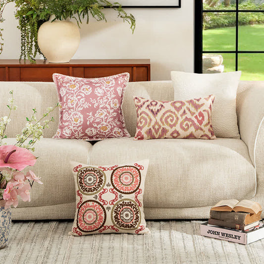 Boho Chic Throw Pillow Cover - image 1