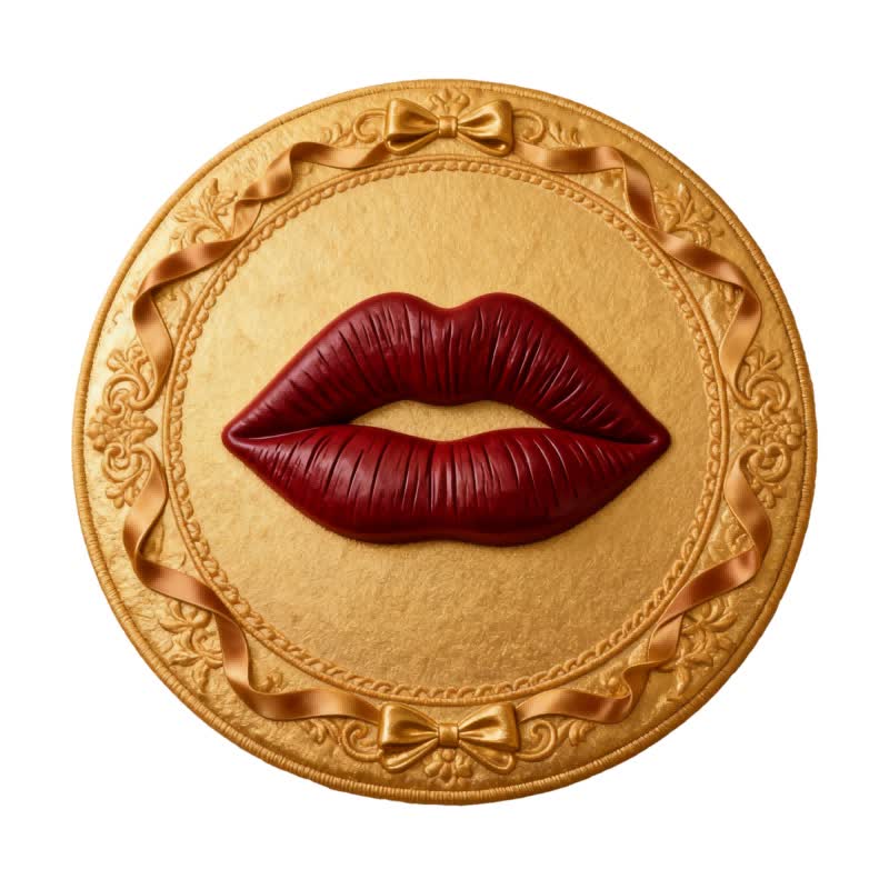 Red Lip 3D Effect Rug - image 4