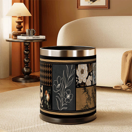 Artistic Leather Double-Layer Trash Can - image 0