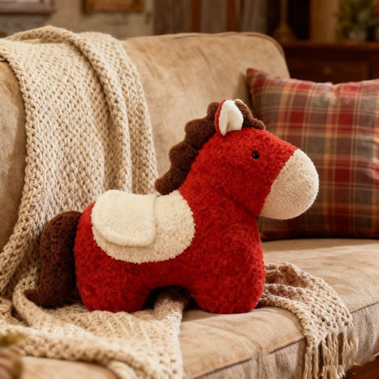 Year of the Horse Mascot Plush Pillow - 16" x 21" - image 0