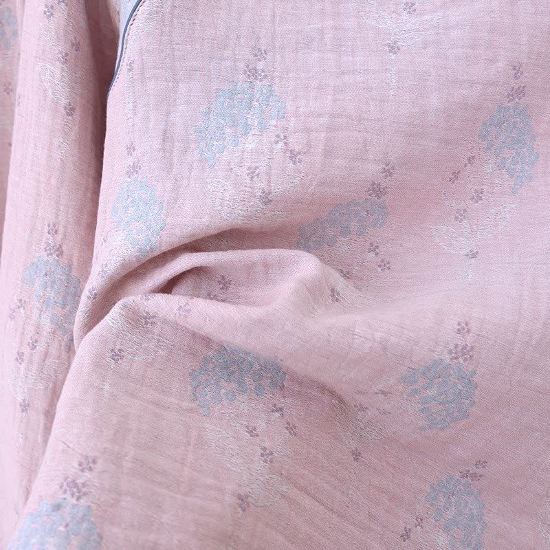 Muted Floral Vintage Cotton Pajama Set - image 10