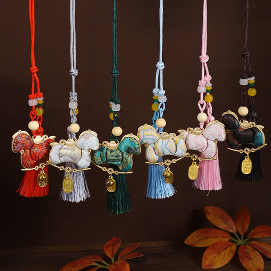 Vintage Zodiac Horse Car Hanging Ornament - image 0