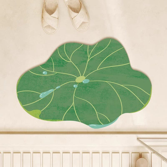 Rustic Water Drop Lotus Leaf Mat - 31" x 47" - image 0