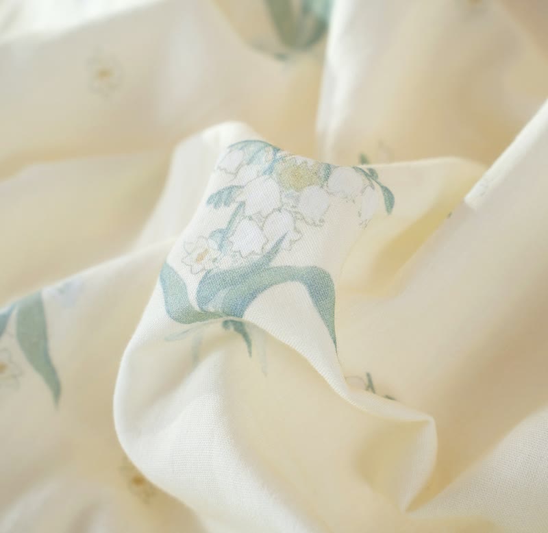 Bellflower Floral Cotton Gauze Nightgown - image 8