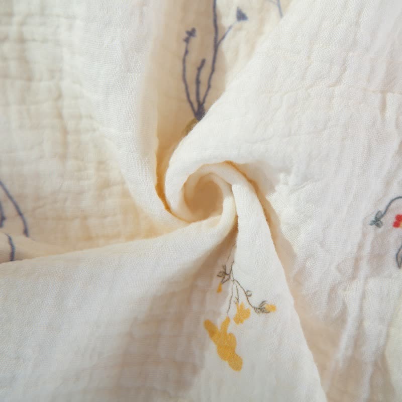 Country Floral Cotton Gauze Pajama Set - image 10