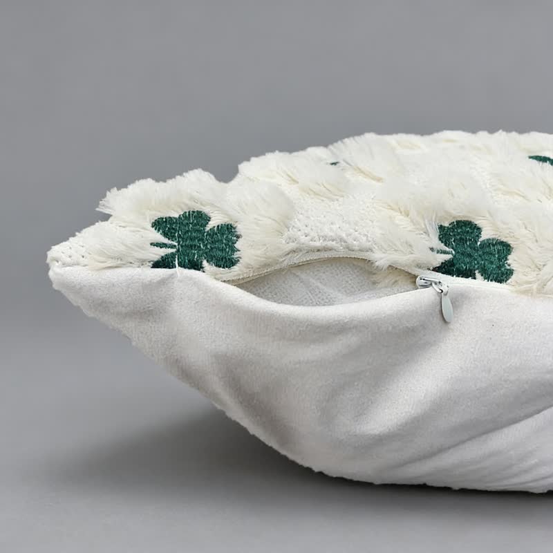 Shamrock Embroidered Throw Pillow Cover - image 11