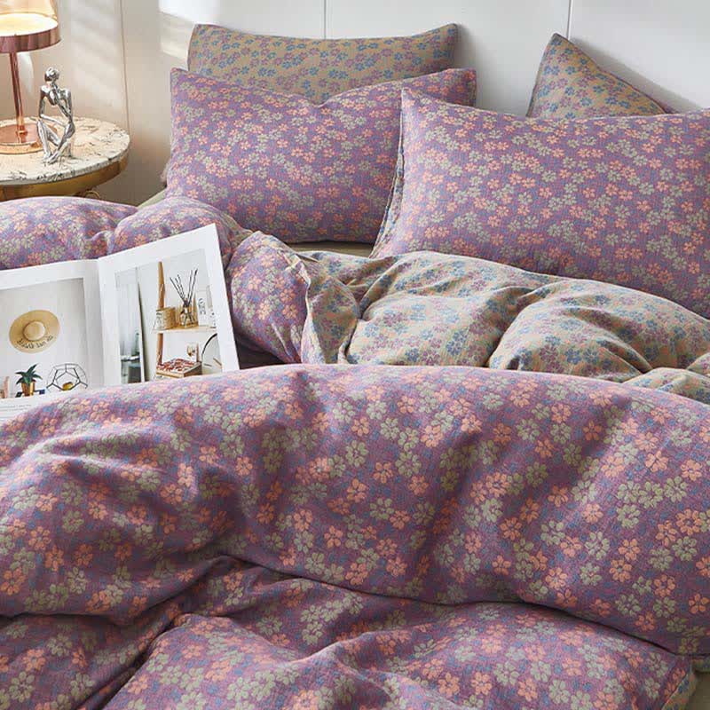 Cottage Ditsy Floral Cotton Double Gauze Bedding - image 4