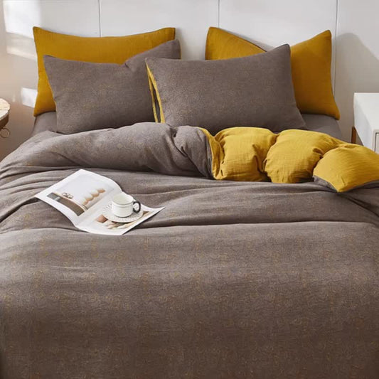 Subtle Geometric Cotton Double Gauze Bedding - image 1