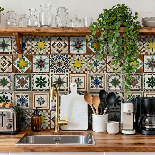 Vintage Peel and Stick Wall Sticker (24PCS) - image 1