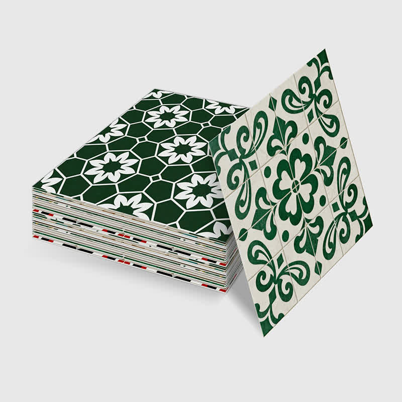 Boho Green Peel and Stick Wall Sticker (24PCS) - image 13