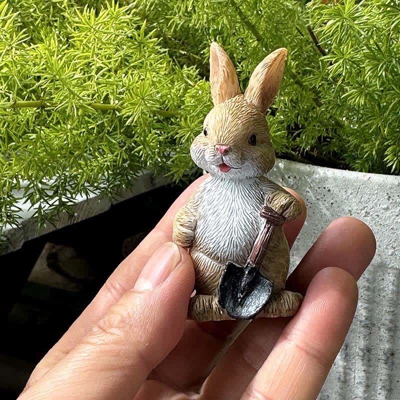 3PCS Miniature Gardening Bunny Figurines - image 8