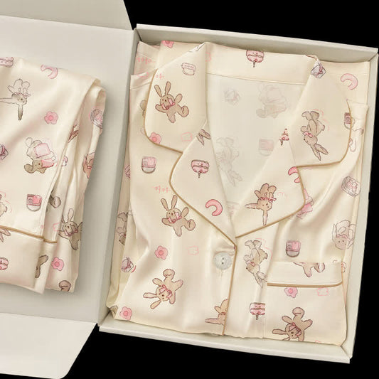 Cute Cartoon Bunny Pajama Set - image 1