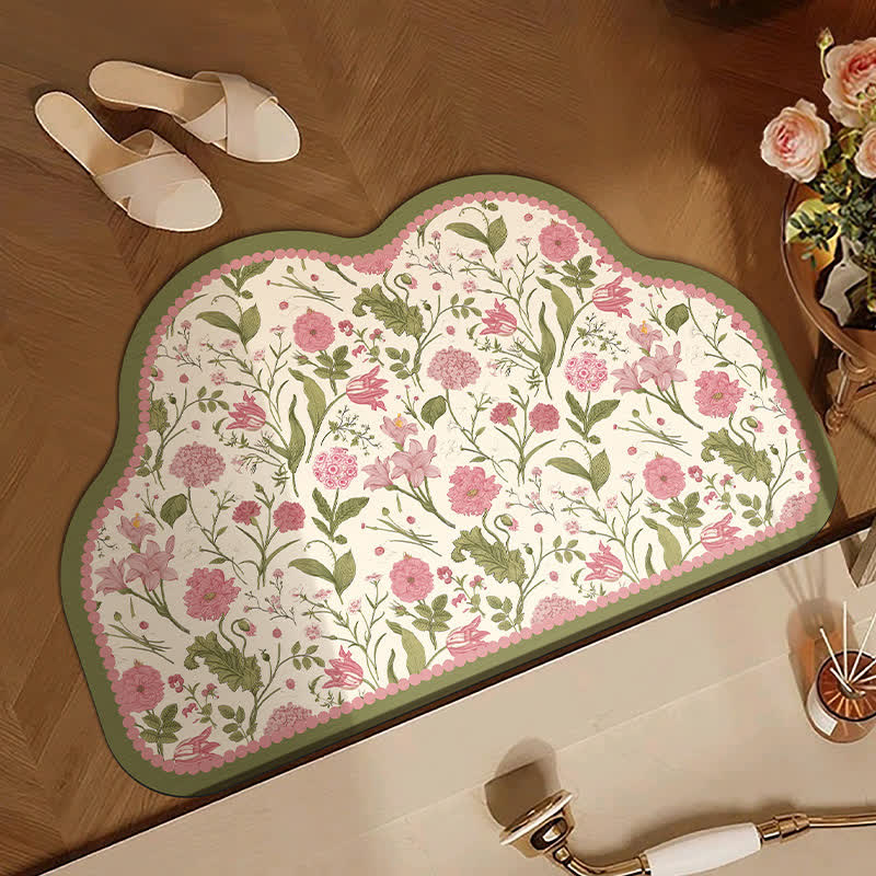 Petite Style Floral Absorbent Door Mat - image 3