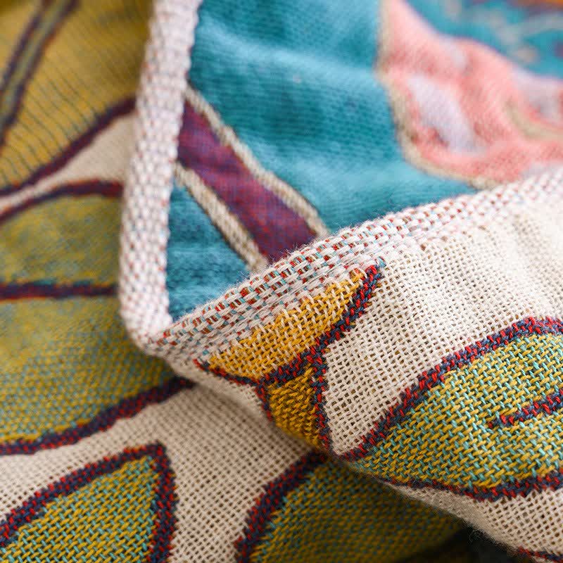 Retro Floral Pure Cotton Quilt Blanket - image 5