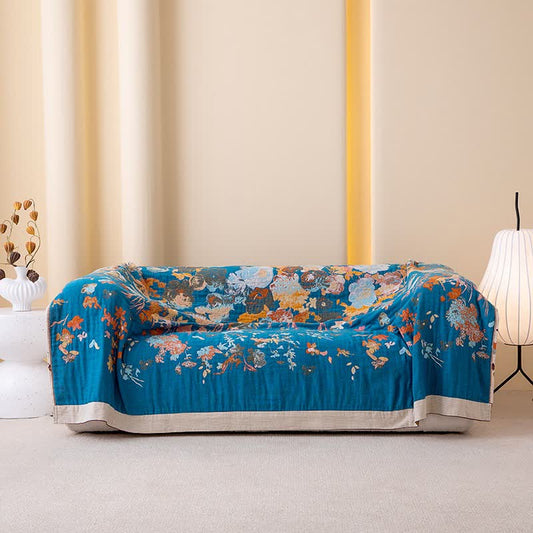 Floral Garden Pure Cotton Blanket - image 1