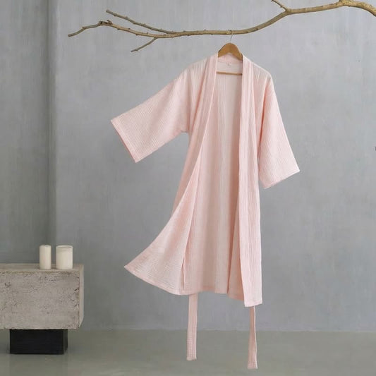 His and Hers Minimalist Cotton Robe - image 0