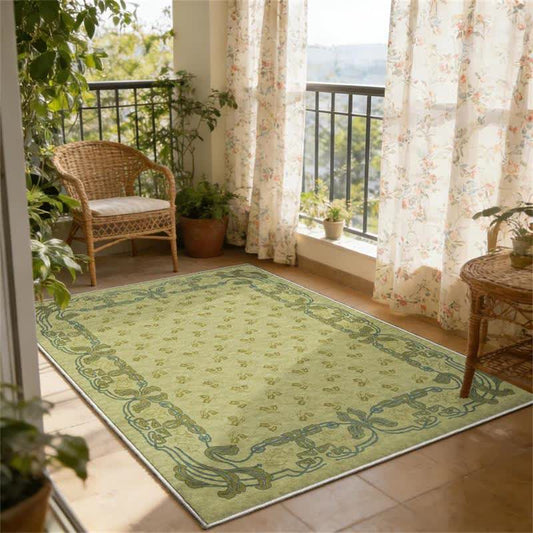 Romantic Floral Non-Slip Foldable Area Rug - image 1