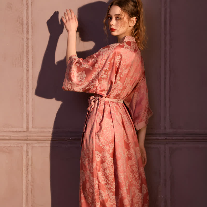 Romantic Rose 3/4 Sleeve Kimono Robe - image 4