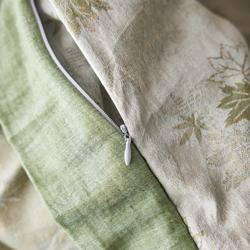Refresh Leaf Cotton Double Gauze Bedding Set(4PCS) - image 16