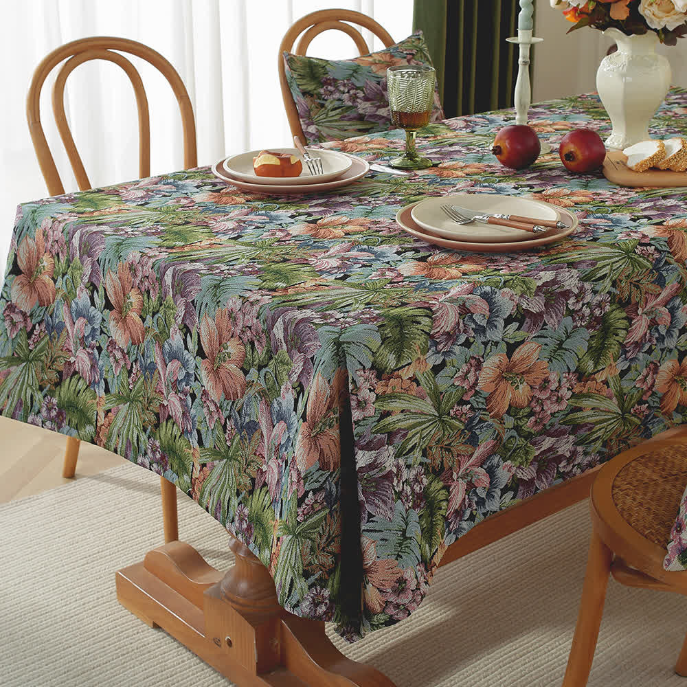 Ownkoti Painterly Garden Jacquard Table Cover - image 5