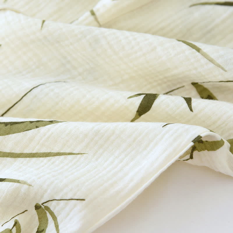 Botanical Bamboo Print Cotton Pajama Set - image 13