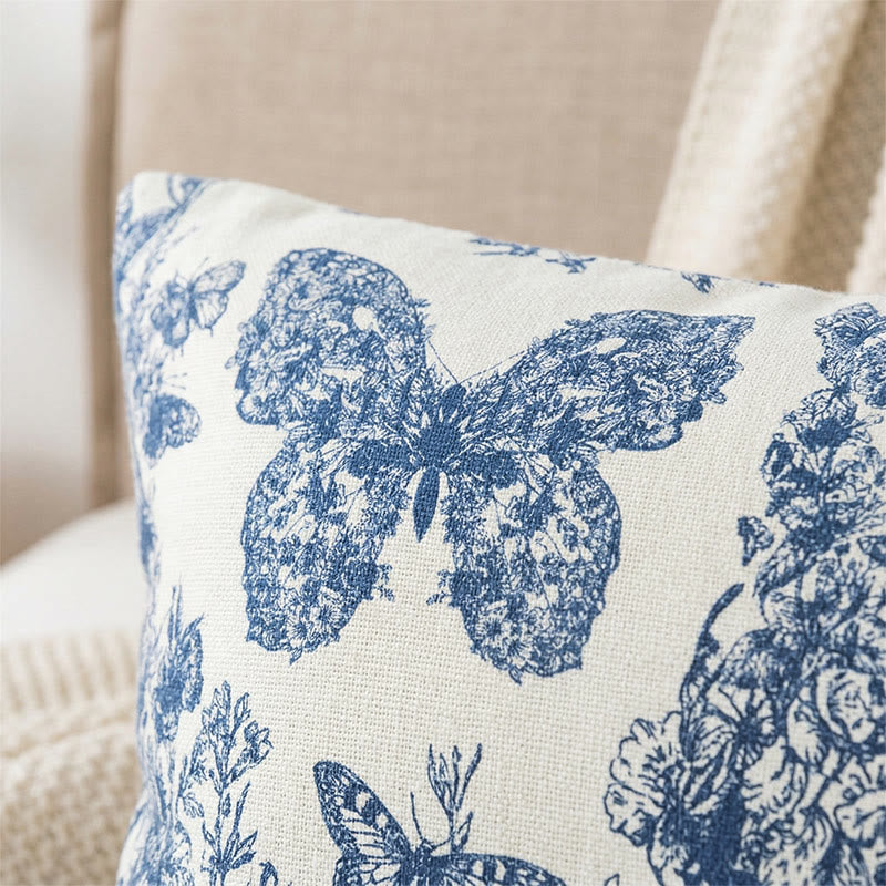 Butterfly Floral Button Cotton Pillowcases (2PCS) - image 2