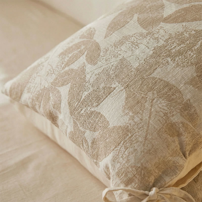 Ownkoti Botanical Leaf Jacquard Pillowcases (2PCS) - image 2