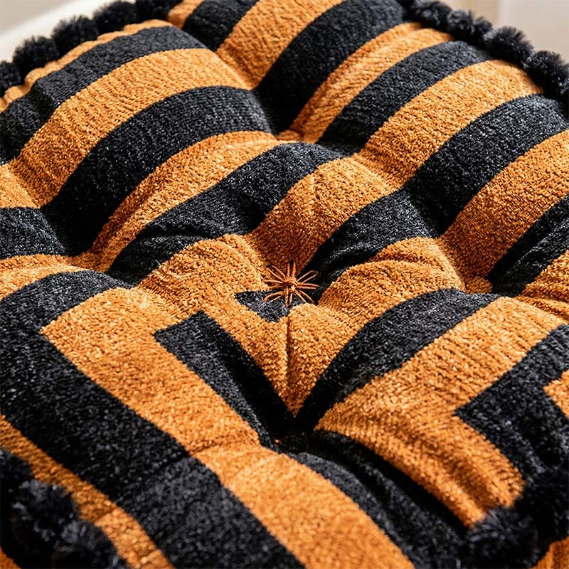 Striped Chenille Square Throw Pillow - image 1