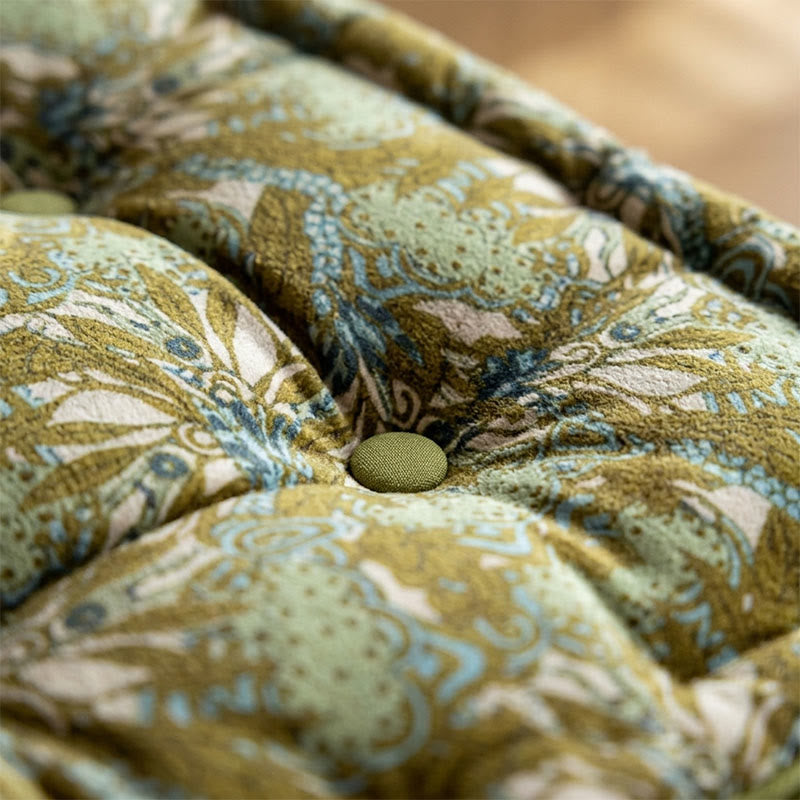 Vintage Green Square Throw Pillow - image 2
